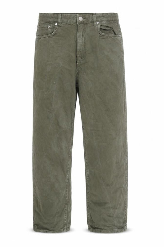 Mango Men's Green Straight Jeans Size S Regular Fit Denim