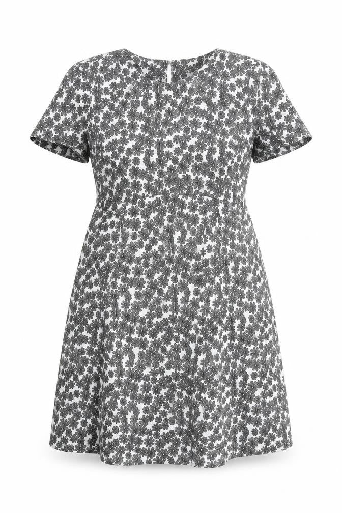 Dorothy Perkins Women Black Floral Lace A-Line Dress Size 16