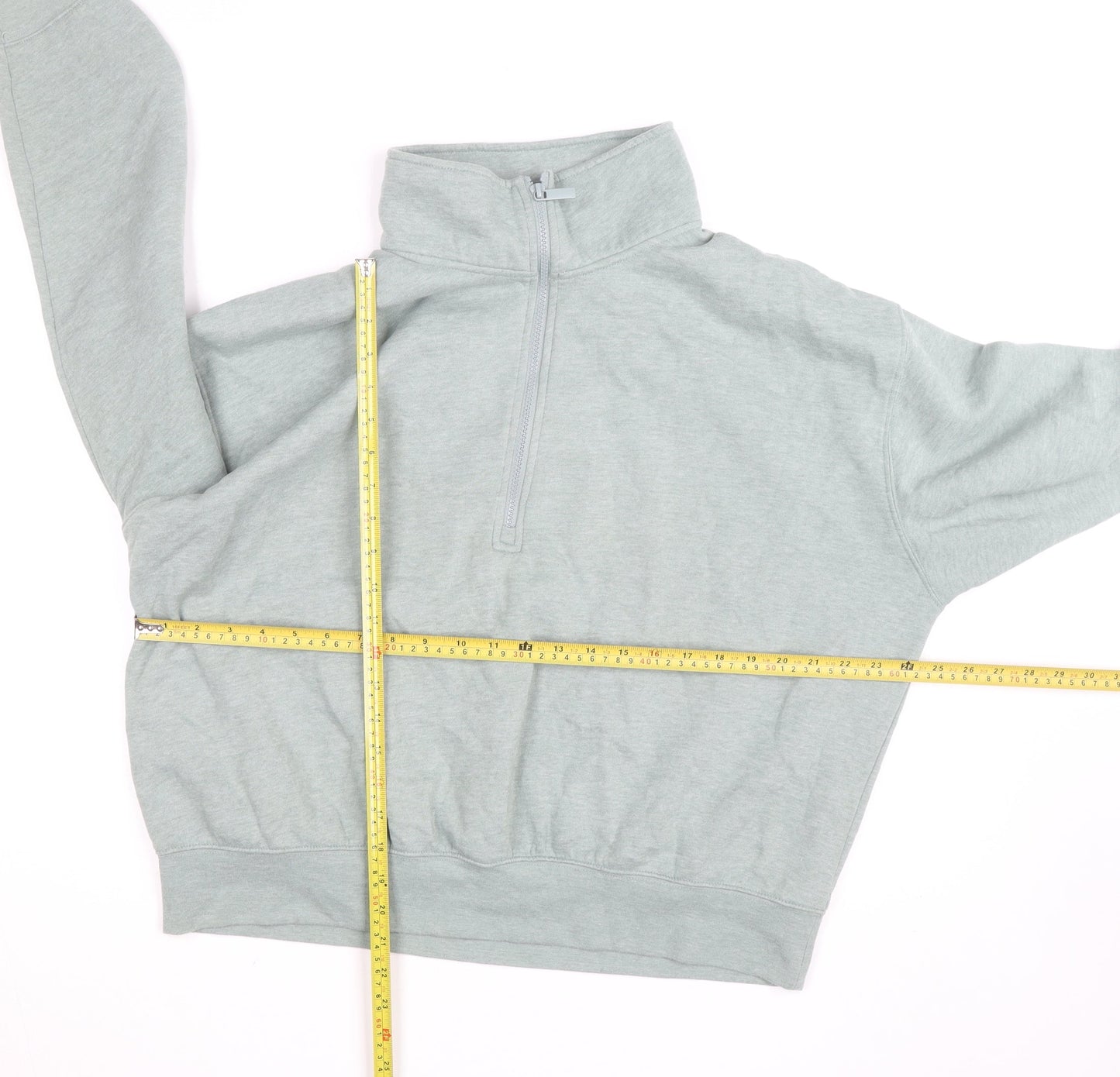 Dunnes Stores Women’s Grey 1/2 Zip Pullover Sweatshirt Size 16