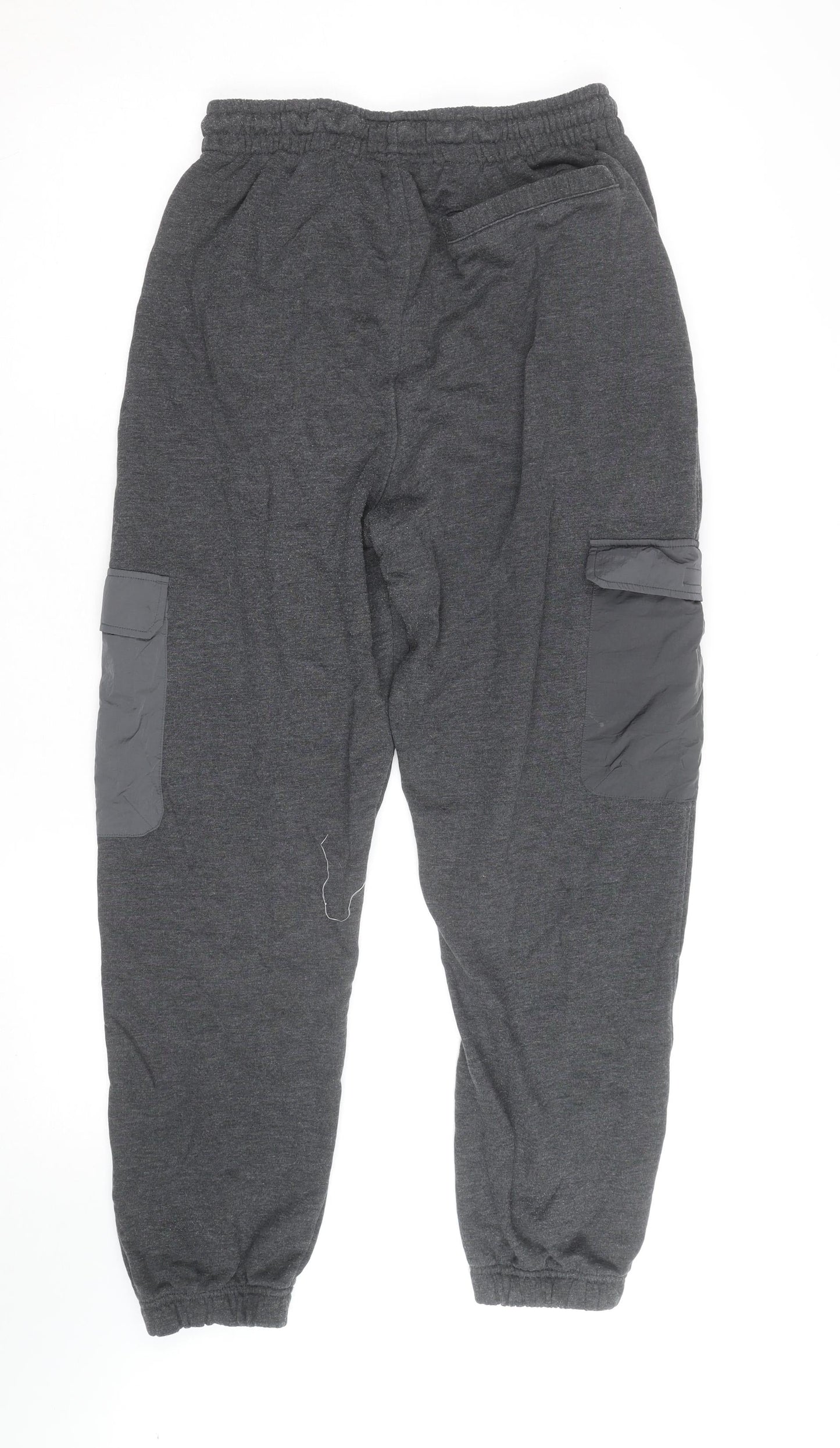 Firetrap Men's Grey Jogger Cargo Sweatpants M Elastic Waist Pockets