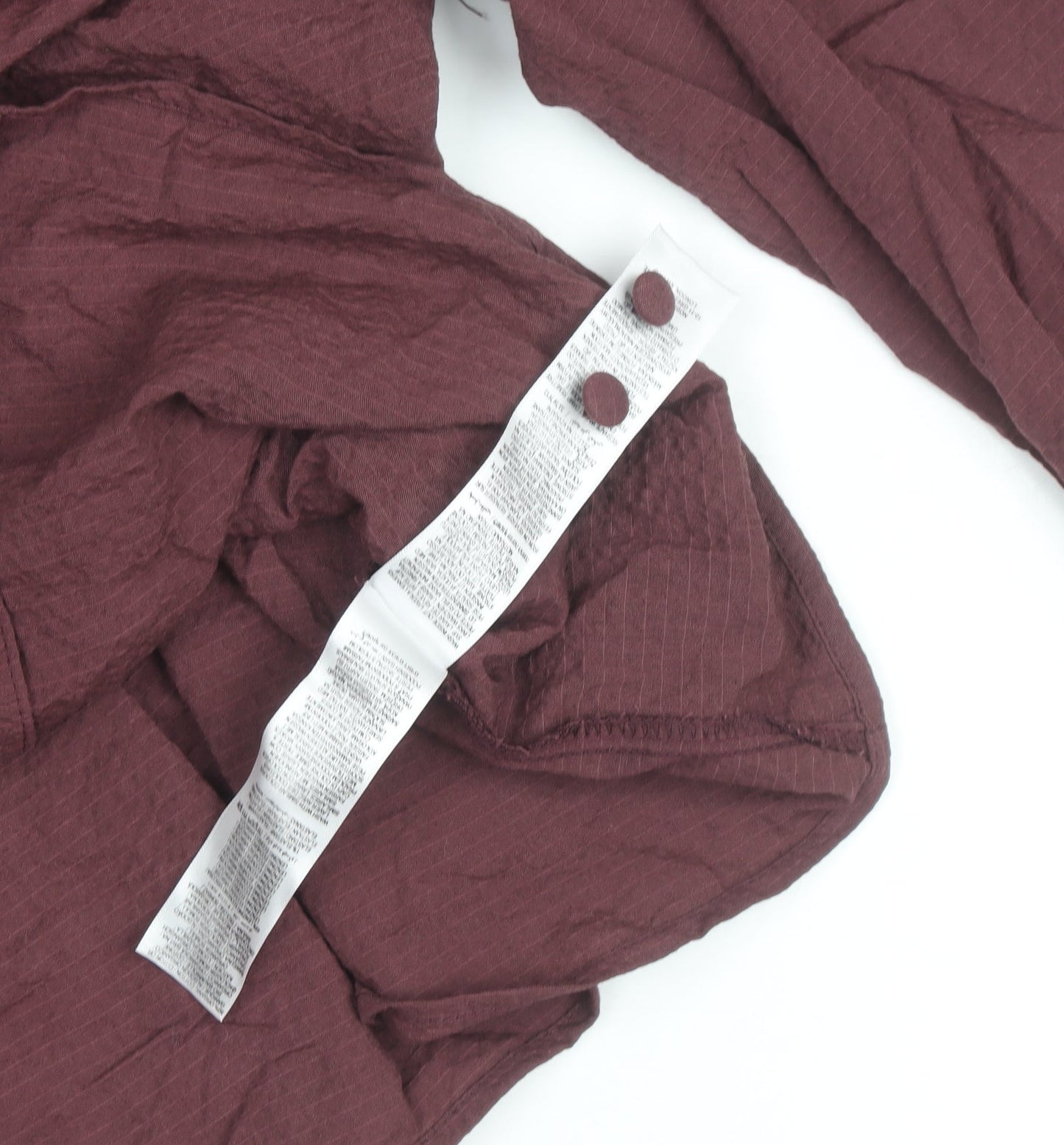 Nobody's Child Women's Brown V-Neck Long Sleeve Blouse Size 8