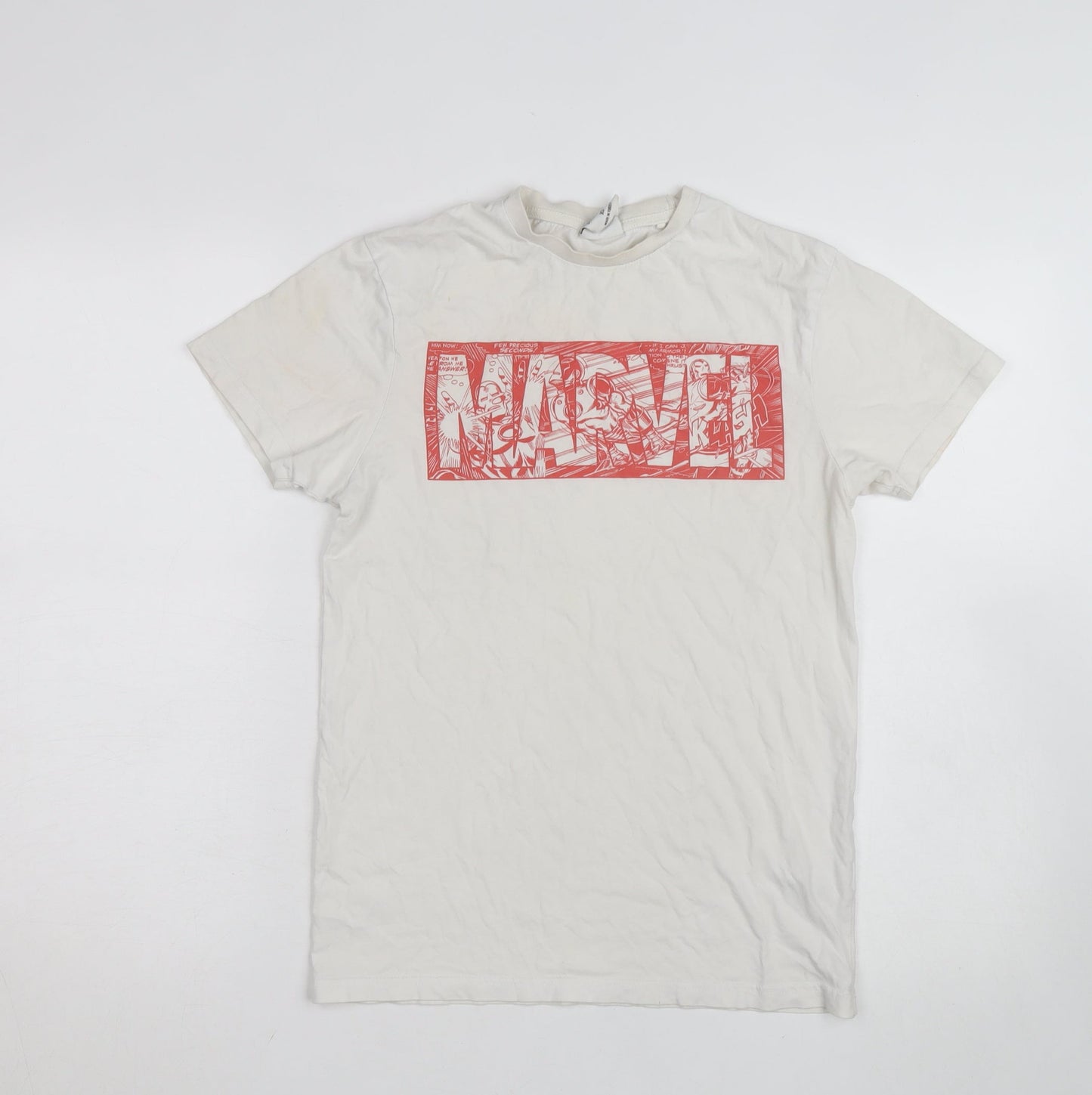Marvel White XS Women's Short Sleeve Crew Neck T-Shirt
