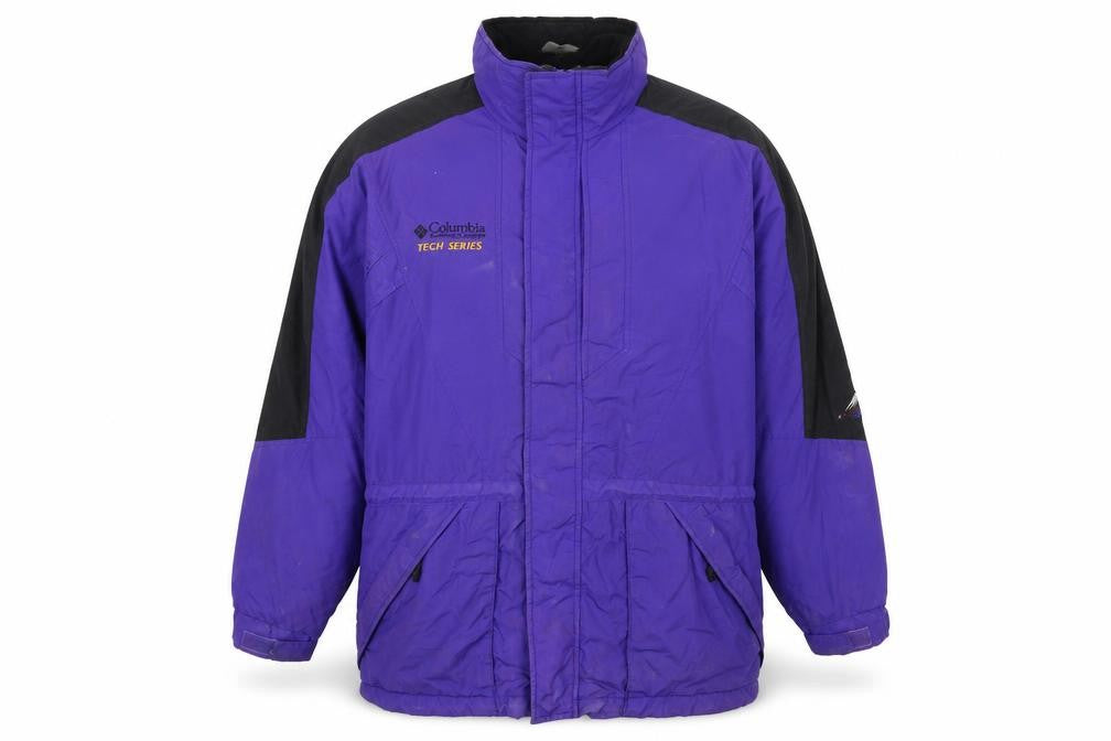 Columbia Men's Purple Tech Series Waterproof Parka Jacket L