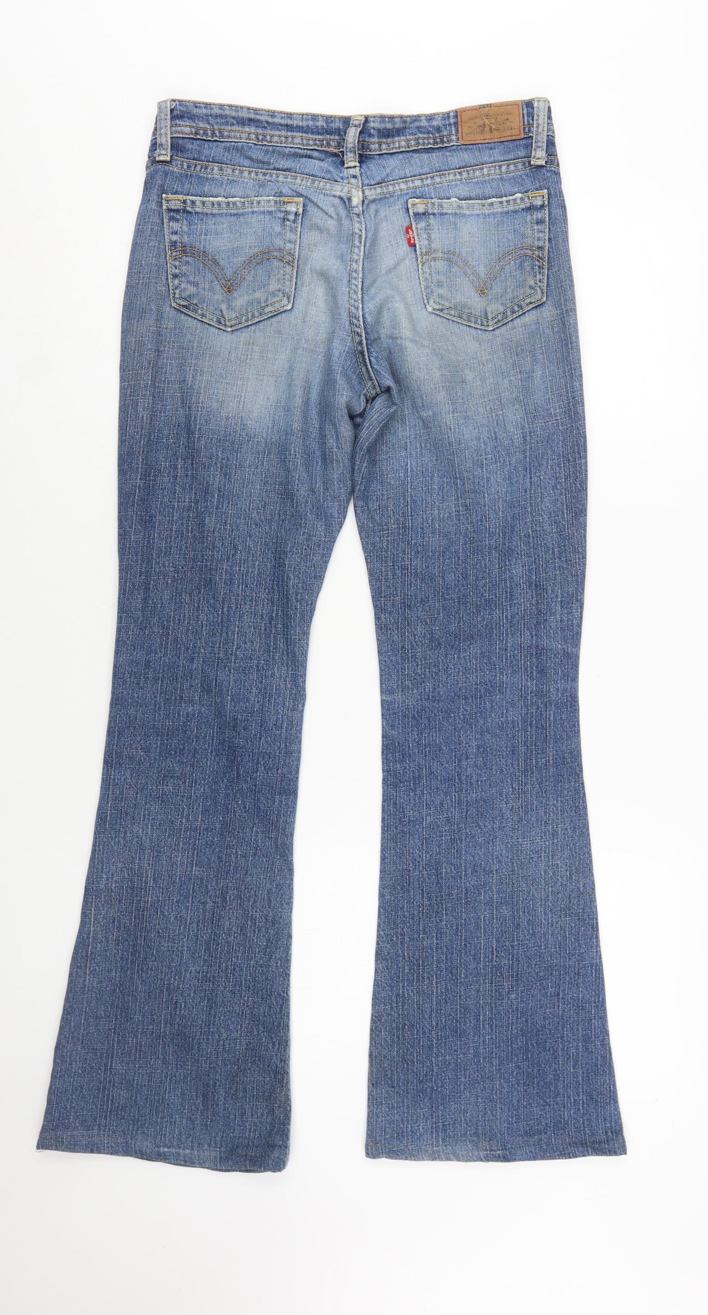 Levi's Women Blue 518 Superlow Bootcut Denim Jeans M Slim Fit