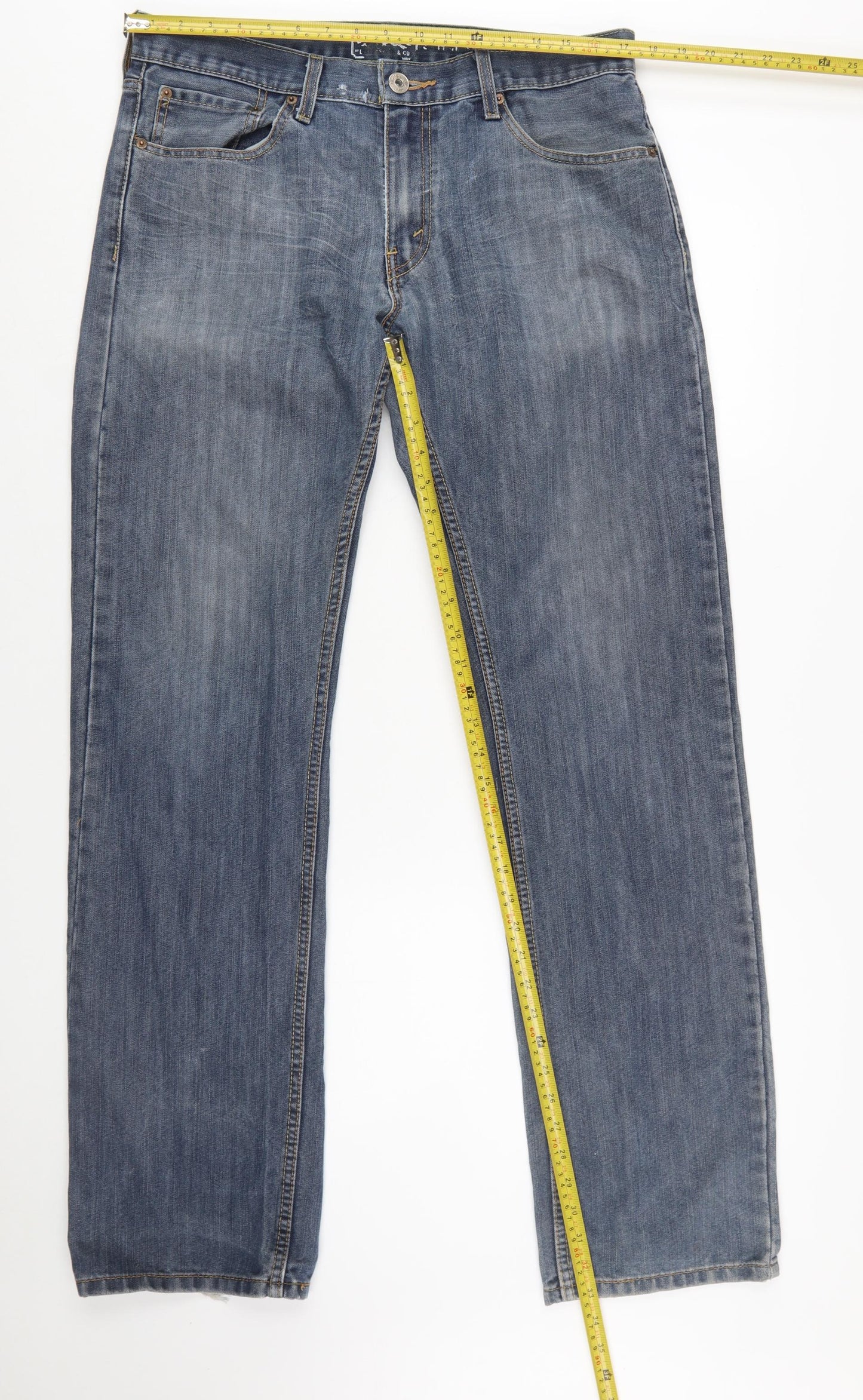 Levi Strauss Men's Blue Slim Straight Jeans 34x34 Denim Classic