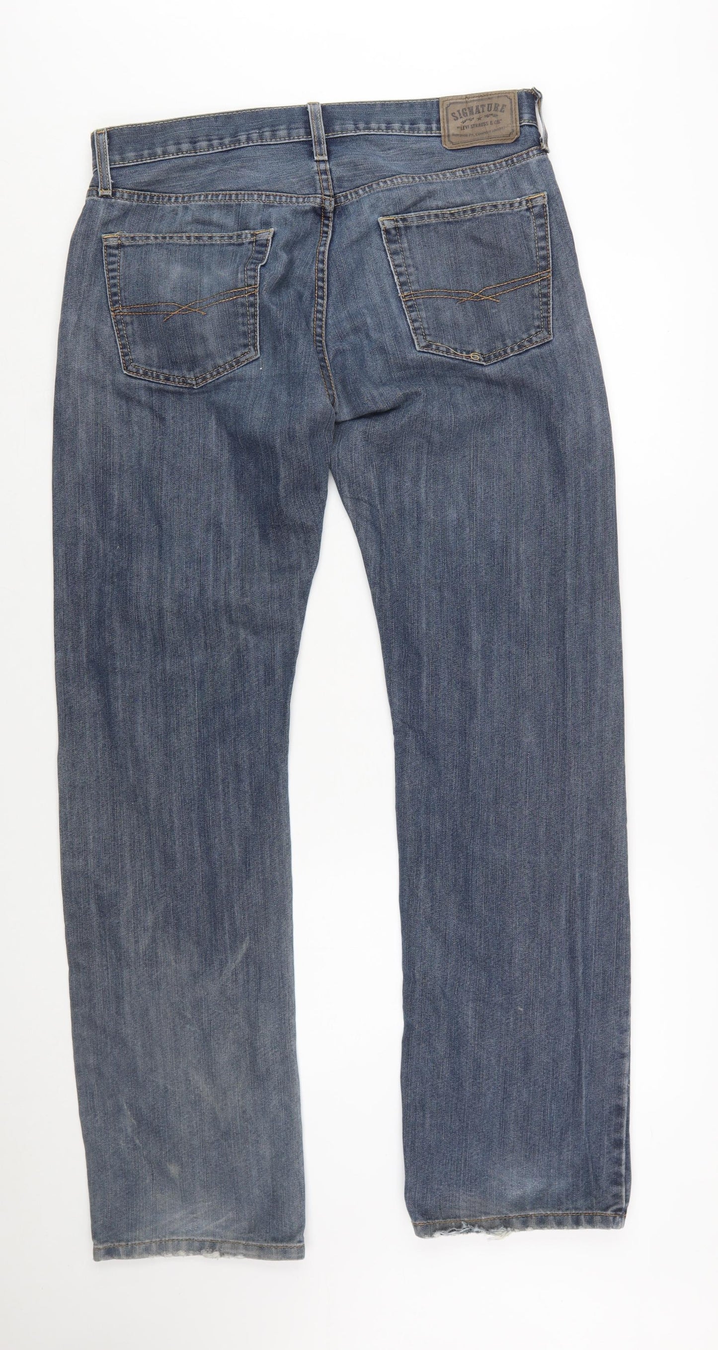 Levi Strauss Men's Blue Slim Straight Jeans 34x34 Denim Classic
