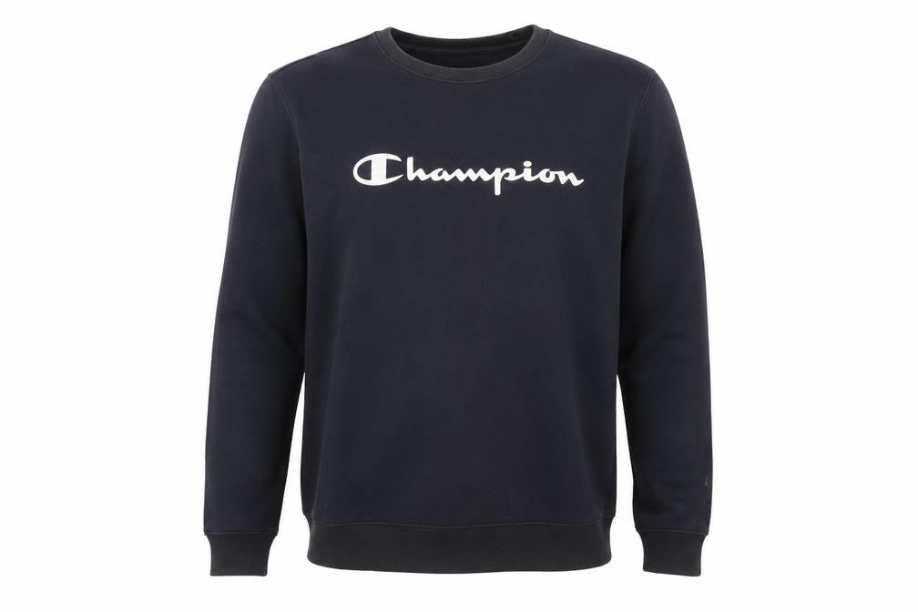 Champion Men's Black Small Crew Neck Pullover Sweatshirt