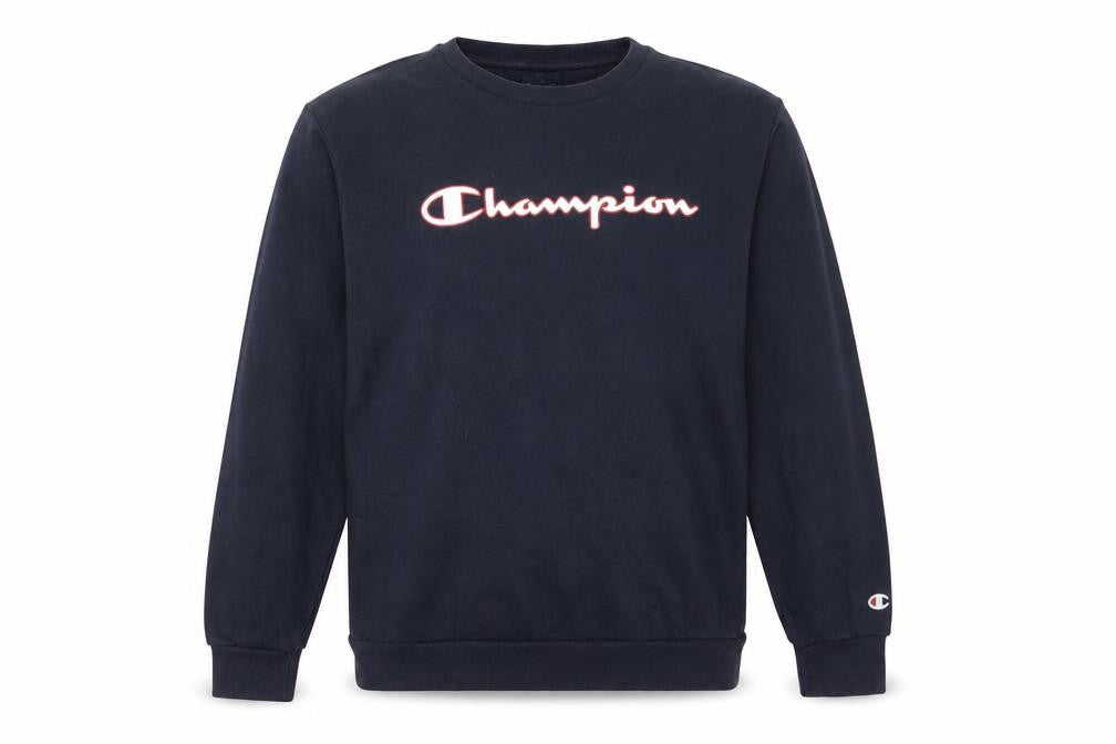 Champion Boys Navy Blue Crew Neck Pullover Sweatshirt 15-16 Years 2XL