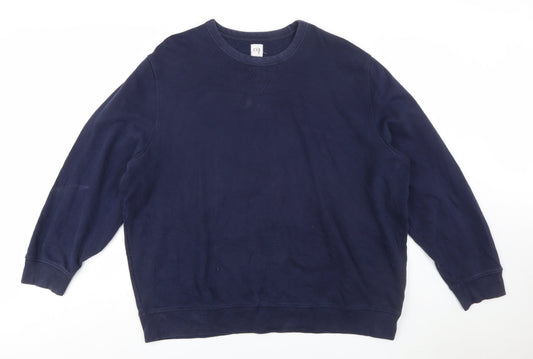 GAP Men's Blue 2XL Pullover Crew Neck Sweatshirt