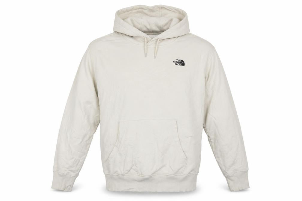 The North Face Men's Beige Pullover Hoodie XL Unisex Cotton Fleece