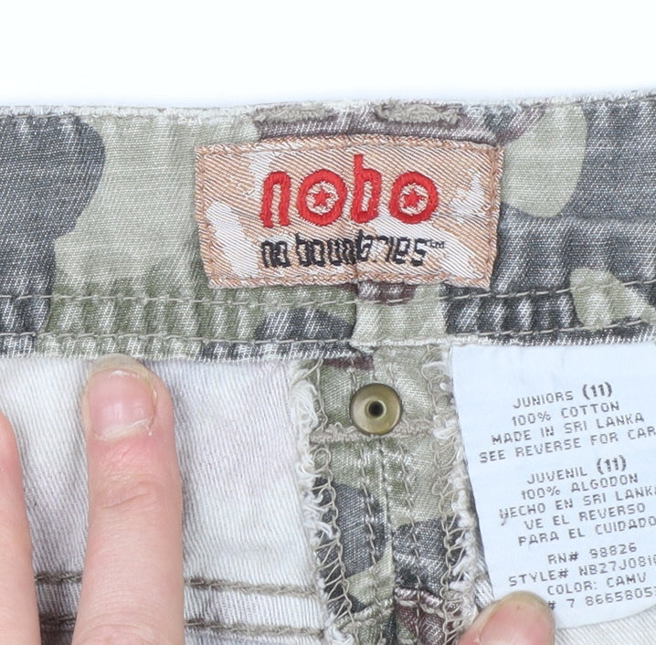 No Boundaries Boys Multicoloured Camouflage Cargo Shorts 13 Years