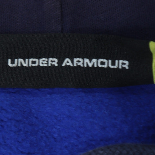 Under Armour Men Blue Full Zip Hoodie Size L Sports Fleece