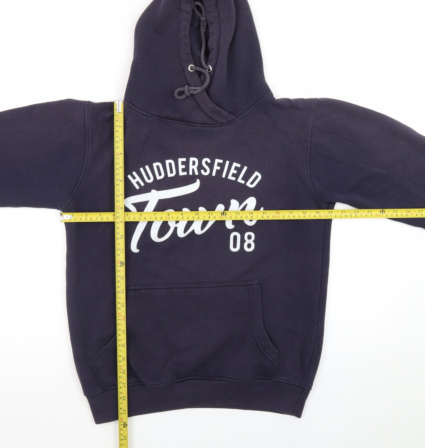 Huddersfield Town Womens Navy Hoodie Size 12 Pullover Cotton Blend