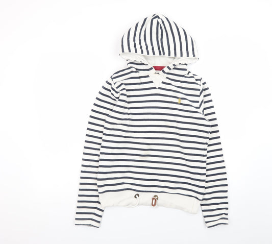 Lansdown Womens Navy & White Striped Hoodie Size 12 Cotton Blend