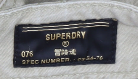 Superdry Men's Beige Cargo Shorts 32W Cotton Casual Wear