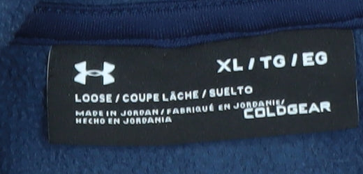 Under Armour Women's Blue XL Pullover Hoodie ColdGear Sweatshirt