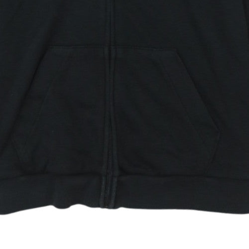 Adidas Women's Black Full Zip Hoodie Size L Classic Hooded Sweatshirt
