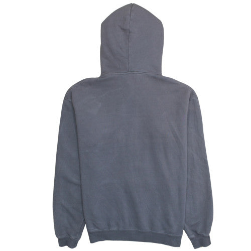 Stussy Men's Grey Pullover Hoodie S Graphic Logo Fleece Sweatshirt