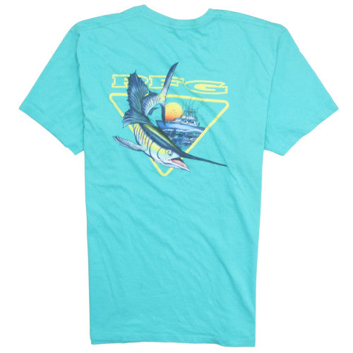 Columbia Men's XL Blue Graphic PFG Cotton T-Shirt