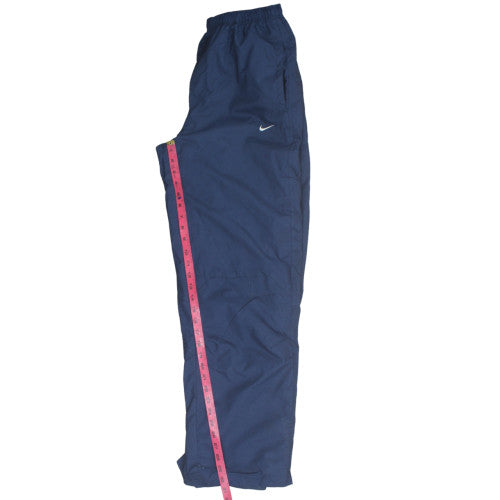 Nike Men's Blue Track Pants Size L Elastic Waist Quick Dry Trousers