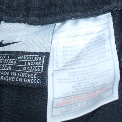Nike Men Black L Fleece Sweatpants Elastic Waist Joggers