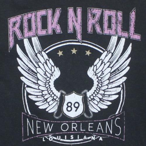 Anko Women's Black Rock N Roll Pullover Sweatshirt Size 12