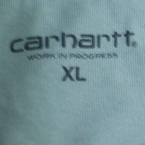 Carhartt Work In Progress Men's Blue XL Cotton Crew Neck T-Shirt