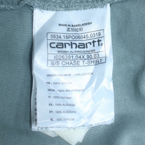 Carhartt Work In Progress Men's Blue XL Cotton Crew Neck T-Shirt