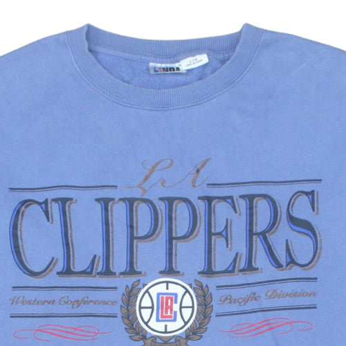 NBA Men’s Blue LA Clippers Cotton Pullover Sweatshirt Size L