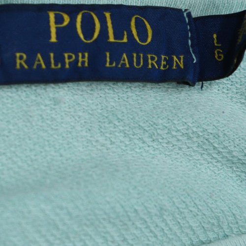 Ralph Lauren Men's Blue Cotton Crew Neck Pullover Sweatshirt L