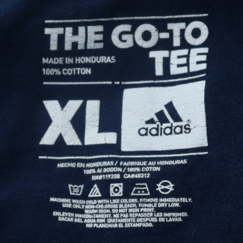 Adidas Men's Navy Michigan Graphic Short Sleeve T-Shirt XL