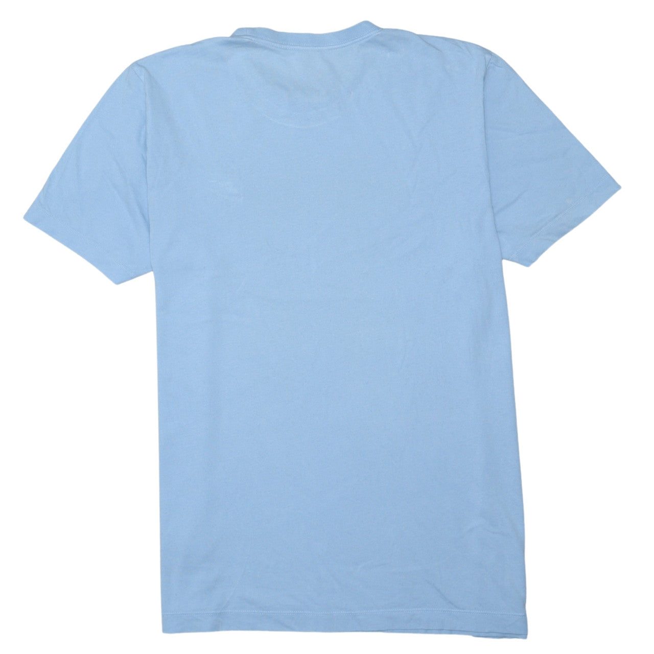 Nike Men's Blue Crew Neck Short Sleeve Cotton T-Shirt Size L