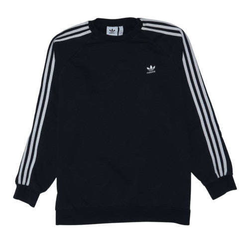 adidas Mens Black L Crew Neck Pullover Sweatshirt