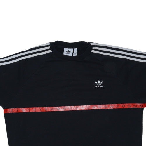 adidas Mens Black L Crew Neck Pullover Sweatshirt