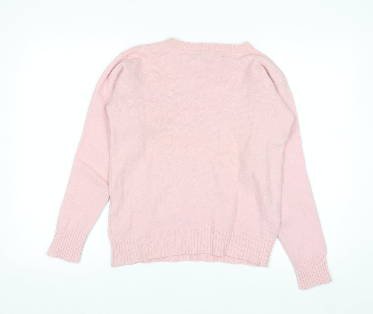Polo Ralph Lauren Womens Pink Lambswool Crew Neck Jumper L