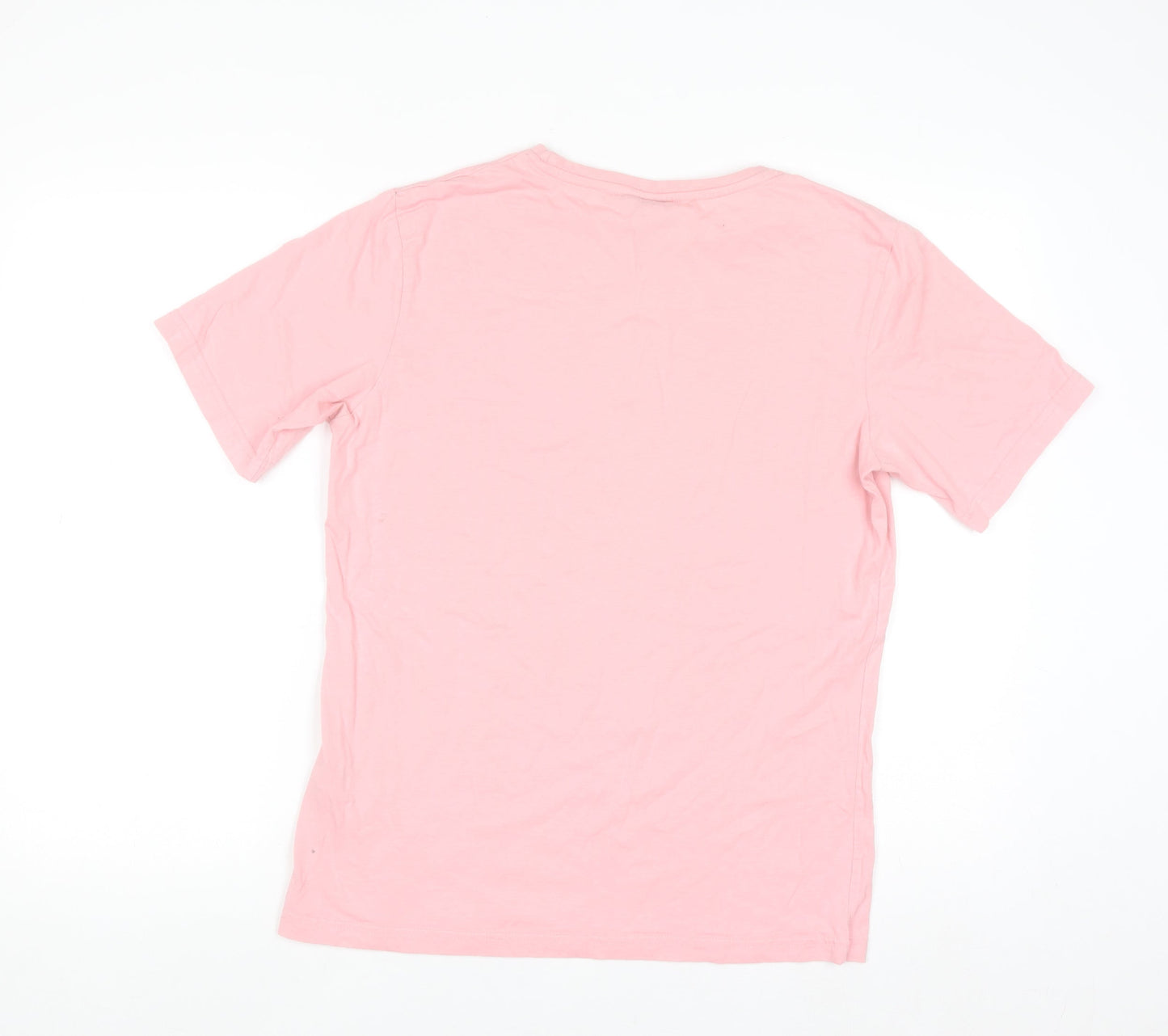 FILA Womens Pink Cotton Short Sleeve Basic Logo T-Shirt Size M