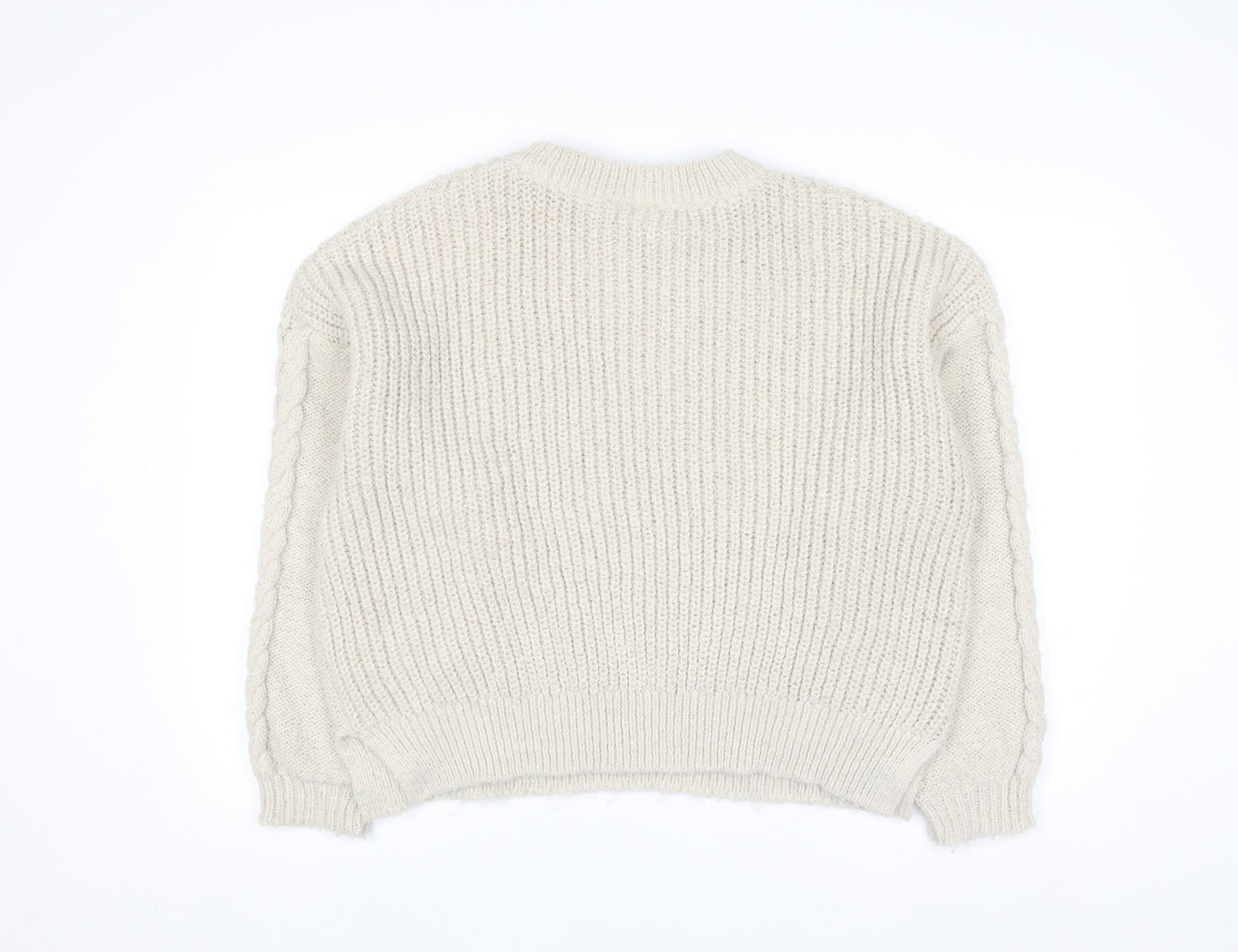 Scamp & Dude Women’s Ivory Cable-Knit Pullover Jumper Size 20