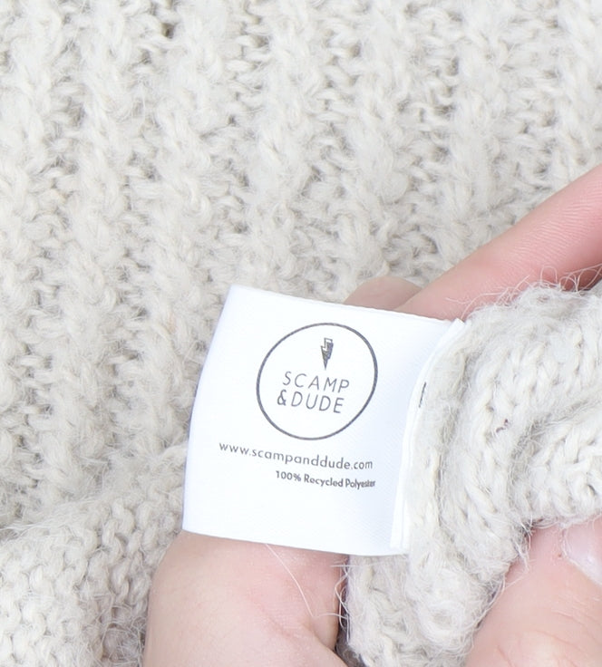 Scamp & Dude Women’s Ivory Cable-Knit Pullover Jumper Size 20