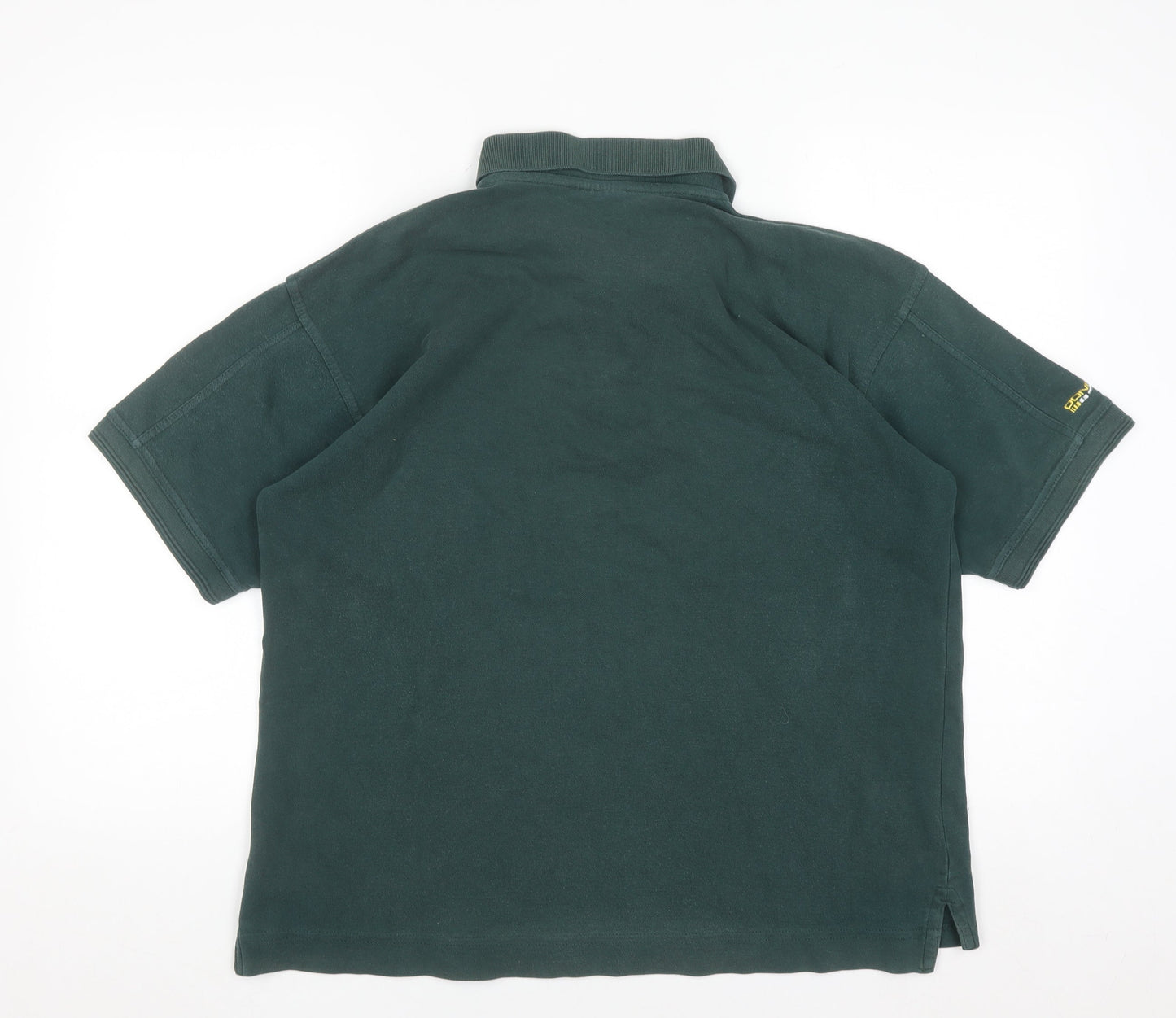 Donnay International Men's Green Cotton Short Sleeve Polo Shirt M