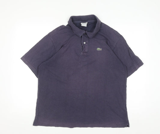 Lacoste Men's Blue Cotton Polo Shirt Size XL Regular Fit