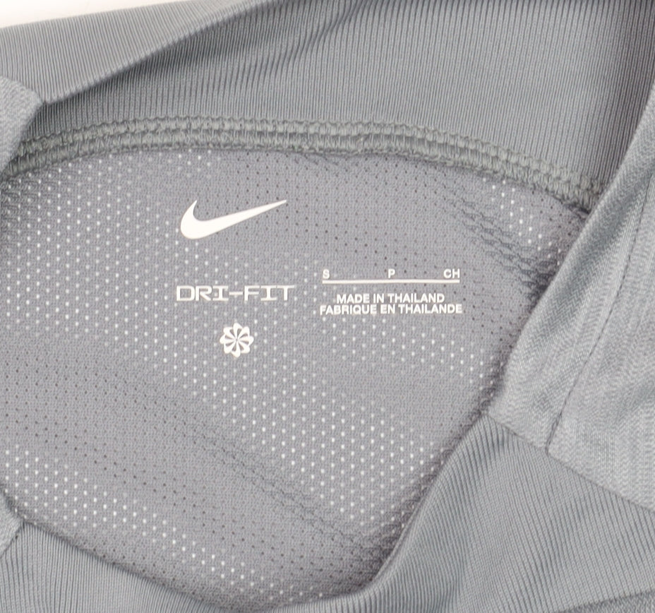 Nike Boys Grey Dri-FIT Short Sleeve Athletic Pullover T-Shirt S