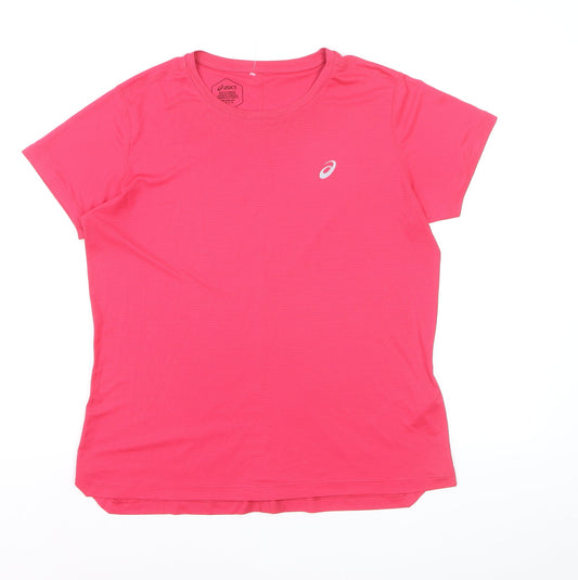 ASICS Women's Pink M Lightweight Running T-Shirt