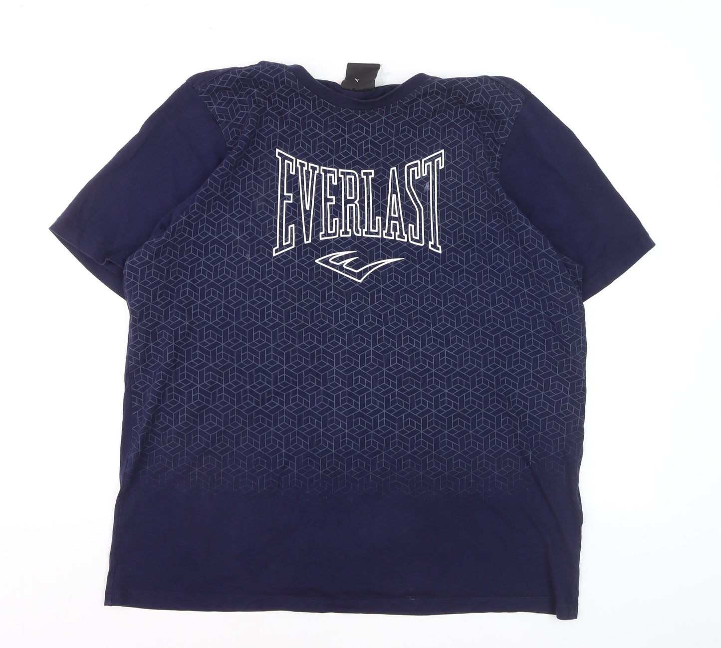 Everlast Men's Blue Graphic Print Crew Neck Cotton T-Shirt XL