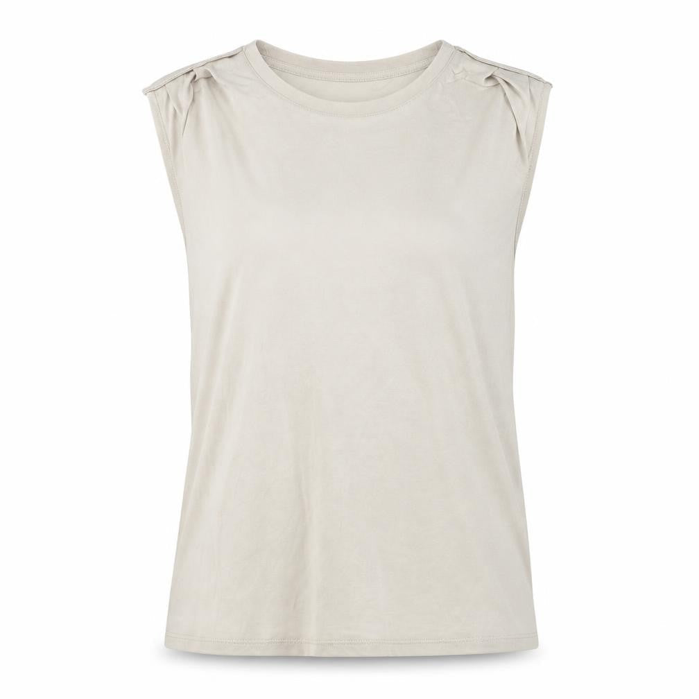 Only Women's Beige Sleeveless Modal Blend Tank Top Size S