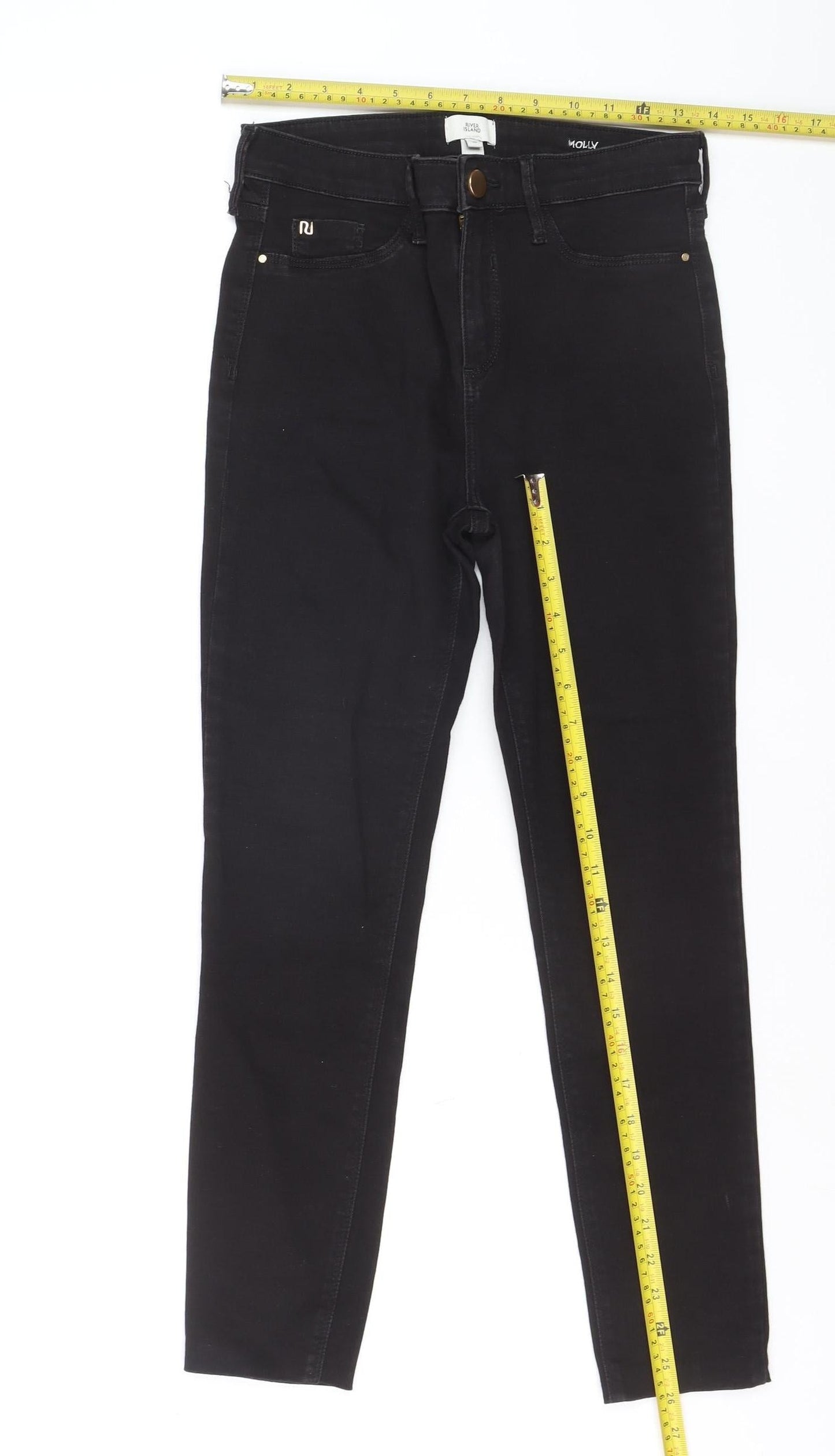 River Island Women’s Black Molly Skinny Jeans Size 10