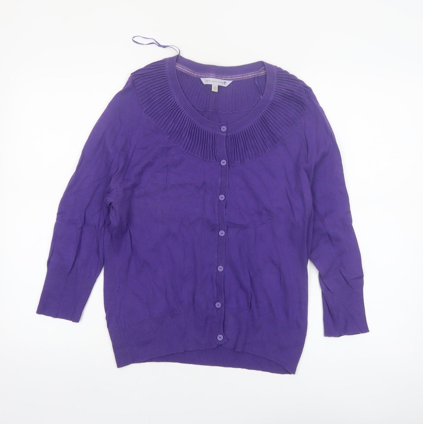 Rule The Water Women’s Purple Cotton Button Cardigan Size 16