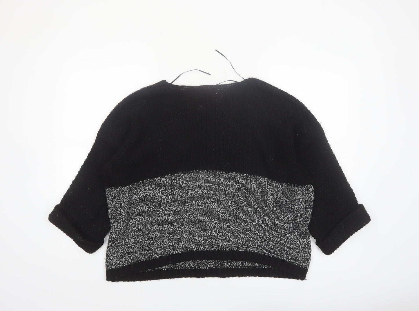 New Look Womens Black Size 14 Chunky Knit Pullover Jumper