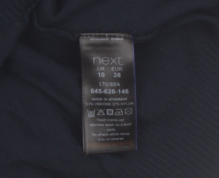 Next Womens Blue V-Neck Long Sleeve Cardigan Size 10