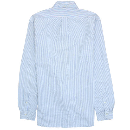 Polo Ralph Lauren Men's Blue Striped Slim Fit Button-Up Shirt M