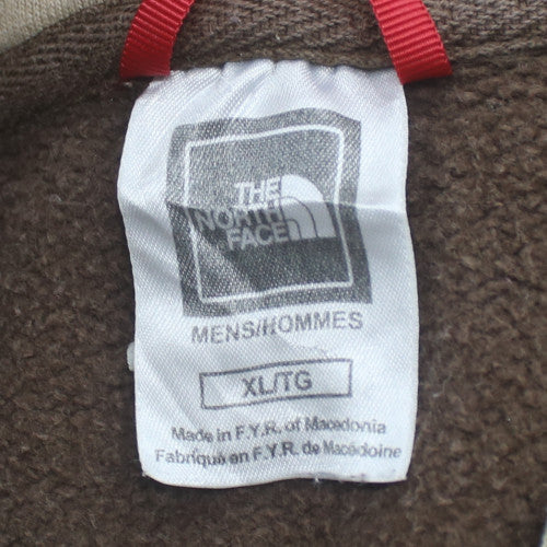 The North Face Men's Brown XL Pullover Hoodie Embroidered Logo